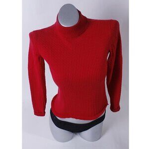 Karen Scott Petite Red Turtleneck Sweater